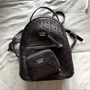 Guess Backpack Purse with wallet